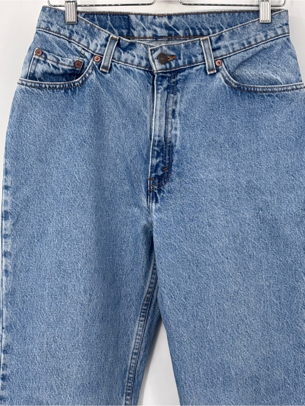 Levi's 512 vintage 90s Light wash Blue Slim tapered Denim Jeans size 13 Short - Picture 3 of 11